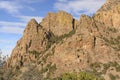 Jagged Peaks Against the Sky in the Desert Royalty Free Stock Photo