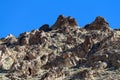 Jagged peaks along Titus Canyon Road in Death Valley National Park, California, USA Royalty Free Stock Photo