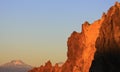 Jagged Peaks and Distant Mountain Smith Rock Oregon