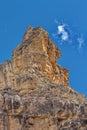 Dramatic rock peak of Big Horn Mountains in Wyoming Royalty Free Stock Photo