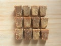 Jaggery cubes Royalty Free Stock Photo