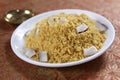 Jaggery, par boiled rice sweet, Vellap Puttu Royalty Free Stock Photo