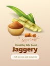 Jaggery Realistic Poster