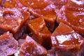 Jaggery Traditional Cane Sugar Cube On Table