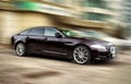 Jaguar black car. Royalty Free Stock Photo