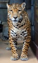 Jaguar is a cat, a feline in the Panthera genus only extant Panthera species Royalty Free Stock Photo