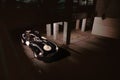 Jaguar D Type classic race car Royalty Free Stock Photo