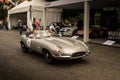 Jaguar E-Type at Vernasca Silver Flag 2023 Royalty Free Stock Photo