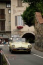 Jaguar E-Types at Bergamo Historic Grand Prix 2015 Royalty Free Stock Photo