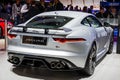 Jaguar F-Type sports car at the Paris Motor Show in Expo Porte de Versailles. France - October 3, 2018