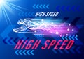 Jaguar high speed concept Royalty Free Stock Photo