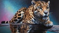 jaguar illustration highquality image and a ai generated Royalty Free Stock Photo