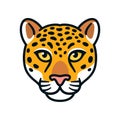 Jaguar or leopard head Royalty Free Stock Photo
