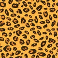 Jaguar or leopard skin pattern, repeating seamless texture. Animal print for Textile Design / Vector Illustration Royalty Free Stock Photo