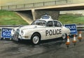 Jaguar MkII Police Car Royalty Free Stock Photo