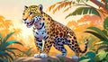 Jaguar Panthera cat yellow black tan spots colors