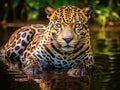 Ai Generated illustration Wildlife Concept of Jaguar Panthera onca