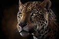 Jaguar portrait, digital illustration painting artwork
