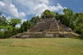 Jaguar Temple at Lamanai Archaeological Reserve, Orange Walk, Belize, Central America Royalty Free Stock Photo