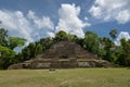 Jaguar Temple at Lamanai Archaeological Reserve, Orange Walk, Belize, Central America