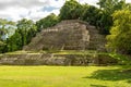 Jaguar Temple at Lamanai Archaeological Reserve, Orange Walk, Belize, Central America Royalty Free Stock Photo