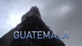 Jaguar Temple Time-lapse with a blue background that inhabits Guatemala