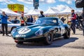 Jaguar Type E 3.8 Lightweight 1963 in montjuic spirit Barcelona circuit car show Royalty Free Stock Photo