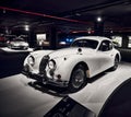 Jaguar XK140 (1956). Classic Sports car of the British company Jaguar, produced in the period from 1954 to 1957 Royalty Free Stock Photo