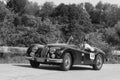 JAGUAR XK140 OTS 1954 on an old racing car in rally Mille Miglia 2018 the famous italian historical race 1927-1957