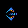 JAH abstract technology logo design on Black background. JAH creative initials letter logo concept Royalty Free Stock Photo
