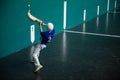 Jai-alai player Royalty Free Stock Photo