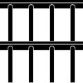 Jail bars black symbol seamless background