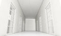 Jail Cell Corridor Royalty Free Stock Photo