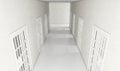 Jail Cell Corridor Royalty Free Stock Photo