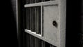 Jail Cell Door And Welded Iron Bars Royalty Free Stock Photo