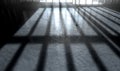 Jail Cell Shadows Royalty Free Stock Photo
