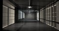 Jail Corridor And Cells Royalty Free Stock Photo