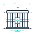 Mix icon for Jail, prison and criminal