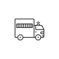 jail, inmate transport, cage, car line icon. Elements of protests illustration icons. Signs, symbols can be used for web, logo, Royalty Free Stock Photo