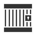 Jail  lockup icon Royalty Free Stock Photo