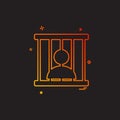 jail prison locked icon vector design Royalty Free Stock Photo