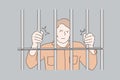 Jail, prisoner, crime concept