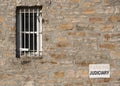 Jail Window Judiciary Parking Royalty Free Stock Photo