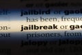 jailbreak Royalty Free Stock Photo