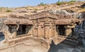 Jain temple Chhota Kailasa in Ellora, Maharasthra state, Ind Royalty Free Stock Photo