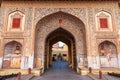 Jaipur City Palace gates, traditional decoration of India