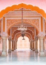 Jaipur city palace in Jaipur city, Rajasthan, India. Royalty Free Stock Photo