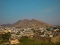 Jaipur city scene, City wall of Jaipur, Natural scenery 1 Royalty Free Stock Photo
