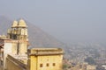 Jaipur city view from the Amber Fort Royalty Free Stock Photo