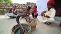 JAIPUR, INDIA - APRIL, 2013: Local cobra enchanter